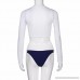 ManxiVoo Women Long Sleeves Patchwork Bikini Tops Stripe Swimsuit Beachwear Bathing Suits Navy B078YR4CCY